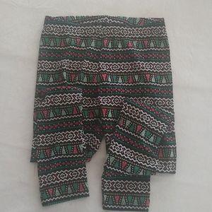 Cat & Jack girls leggings w/ Christmas tree print